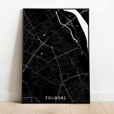 Mapa plakat - Żoliborz Warszawa