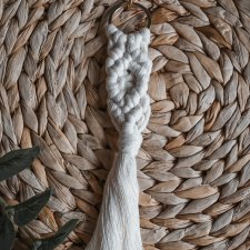 Brelok do kluczy torebki zawieszka makrama BOHO