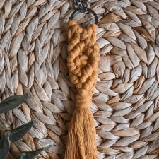 Brelok do kluczy torebki zawieszka makrama BOHO