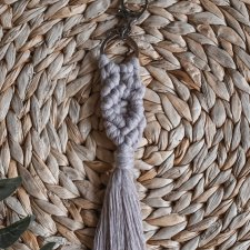 Brelok do kluczy torebki zawieszka makrama BOHO