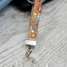 BRELOK DO KLUCZY Z KORKA ELEPHANT MULTICOLOR