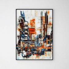 Nowoczesne plakaty abstrakcja Miasto - format 50x70 cm B2
