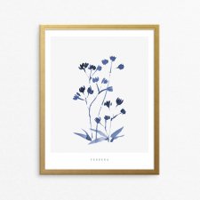 akwarelowy kwiat - Werbena - A4