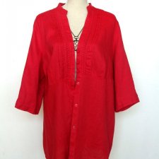 SIXTH SENSE* -  LNIANA BLUZKA DUŻY ROZMIAR