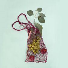 NET BAG – Burgundowa