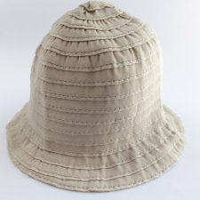 bucket hat vintage kapelusz kubełkowy rybacki czapka beżowa