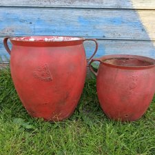 Stary sagany żeliwne. Zestaw 2szt.