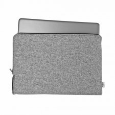 MACBOOK ETUI z jasno szarego filcu czarny zamek