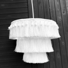 Lampa wisząca Fringe biała