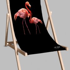 Leżak Black | Flamingi