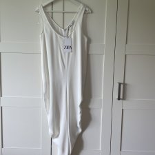 Biała sukienka maxi, ZARA, rozm. XS