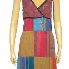 PATCHWORKOWA SUKIENKA BOHO HIPPIE