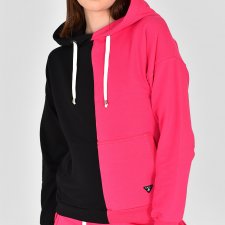 BLUZA FIFTY-FIFTY CZARNO-FUKSJA