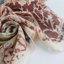 Exclusive vintage scarf wool cotton