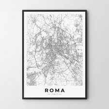 Mapa Rzym - plakat 40x50 cm
