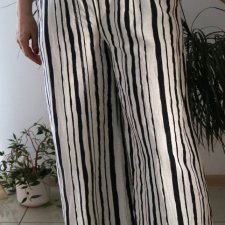 szerokie spodnie  len roz 40