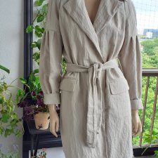 letni trencz z bufkami bawełna