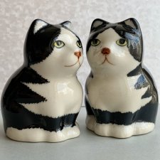 POTTERY CATS ❤ Koci duet - Figurkowy komplet do przypraw - Nowe