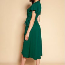 Zielona kopertowa sukienka - SUK198