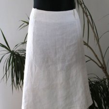 len biała spódnica roz 42