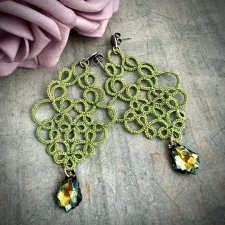 Kolczyki Baroque Lace Green