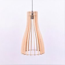 Lampa z drewna sufitowa wisząca LED SKANDYNAWSKA DO Salonu