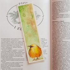 Zakładka do książki-Żółty ptaszek