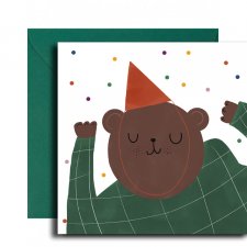 kartka okolicznościowa dancing bear