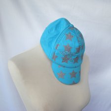czapka z daszkiem turkusowa
