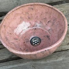 Różowa umywalka Ø 32 cm