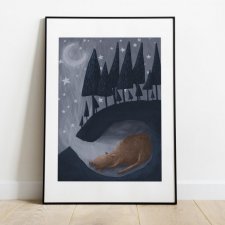 Łoś - plakat A3 29,7 x 42 cm