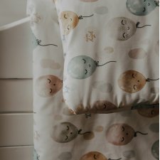 Komplet pościeli do łóżeczka bawełna kołdra poduszka Baloniki