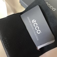 Ecco credit card holder nowe skórzane etui na karty kredytowe oryginalne firmowe opakowanie