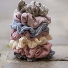 Scrunchie muślinowe