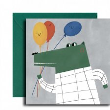 kartka krokodyl + koperta