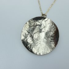 wisiorek tytanowy "luna" na łańcuszku (srebro 925)