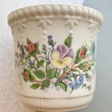 AYNSLEY - Mała doniczka ❀ڿڰۣ❀ Wild Tudor ❀ڿڰۣ❀ Delikatna porcelana