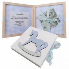 Pamiątka Chrztu Świętego, pudełko na pieniądze- Pp03