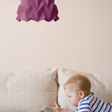 Lampa wisząca origami ICEBERG S śliwkowa