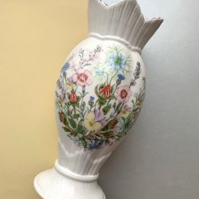 Vintage Aynsley Wild Tudor ❤ Wazon - kwiatowe zdobienie