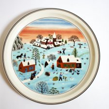 Talerz dekoracyjny Villery & Boch, Zima, seria The For Seasons.