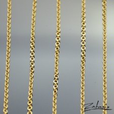 Łańcuch 1,3mm złocony 50cm Zahario