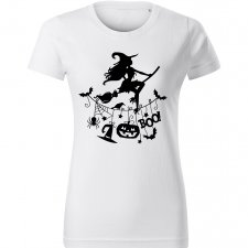 Biała Halloweenowa Koszulka T-shirt S