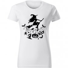 Biała Halloweenowa Koszulka T-shirt L