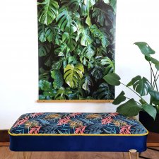 Ławeczka tapicerowana siedzisko puf przedpokój loft