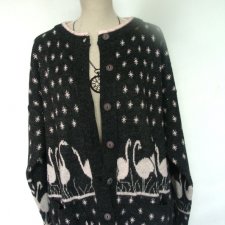 RUGA* -  KARDIGAN Z FLAMINGAMI