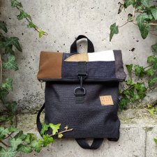 plecakotorba zerowaste, patchwork kawka