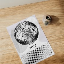 Kalendarz księżycowy 2022 White