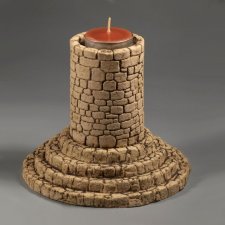 świecznik, lampion kolumnowy kamienny