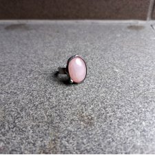 Różowy kwarc - pierścionek regulowany